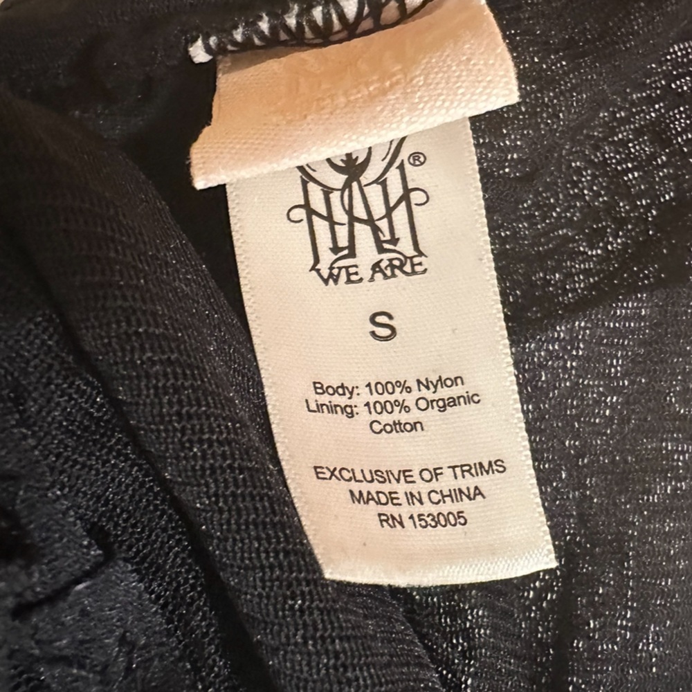NWT We Are HAH “Butterfly Bodysuit” size Small in Noir / Black - Picture 4 of 5